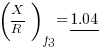 (X/R)_f3=underline{1.04}