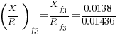 (X/R)_f3={X_f3}/{R_f3}=0.0138/0.01436